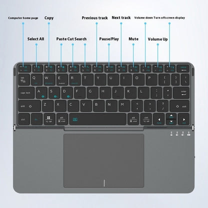 Wireless Bluetooth Folding Keyboard Phablet With Keyboard